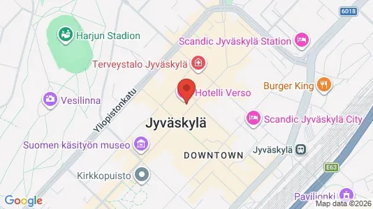 Office spaces for rent i Jyväskylä - kort over placeringen