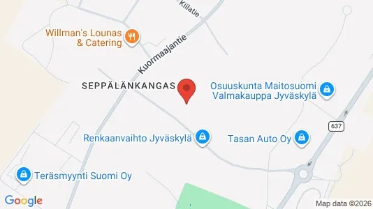 Kantorruimte te huur i Jyväskylä - Foto uit Google Street View