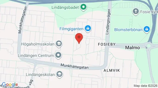 Commercial properties for rent i Fosie - kort over placeringen