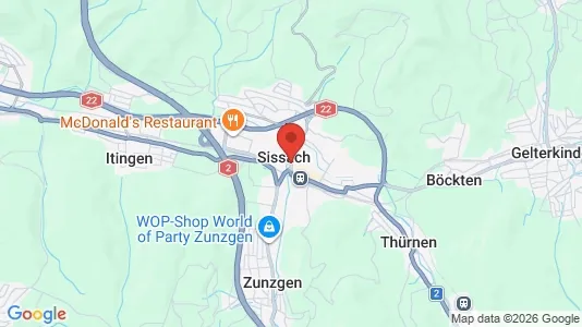 Gewerbeflächen zum Kauf i Sissach – Foto von Google Street View