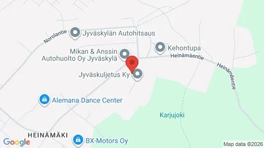 Varastot Vuokrattavana i Jyväskylä - Kuva Google Street Viewstä