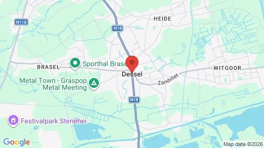 Nieruchomości przemysłowe Do wynajęcia i Dessel - kort over placeringen