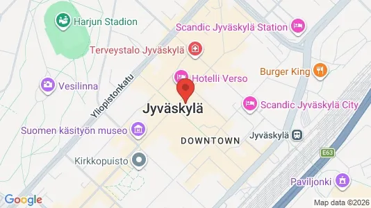 Gewerbeflächen zur Miete i Jyväskylä - kort over placeringen