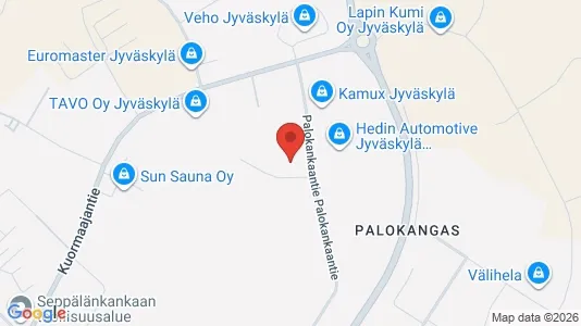 Lokaler til leje i Jyväskylä - kort over placeringen