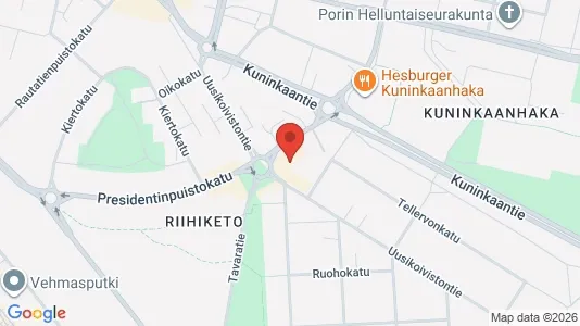 Lokaler til leje i Pori - kort over placeringen