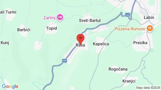 Espacios de oficina En alquiler i Raša - Foto de Google Street View