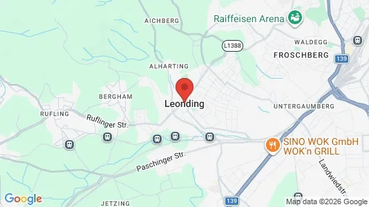 Kontorlokaler til leje i Leonding - Foto fra Google Street View