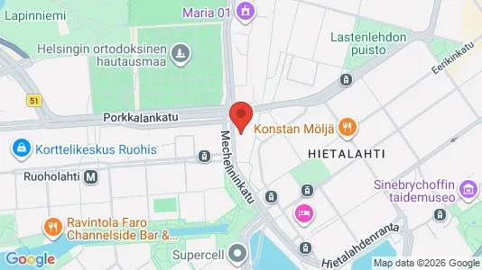Büros zur Miete i Helsinki Eteläinen - kort over placeringen