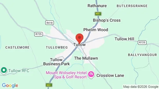 Winkels te huur i Tullow - Foto uit Google Street View
