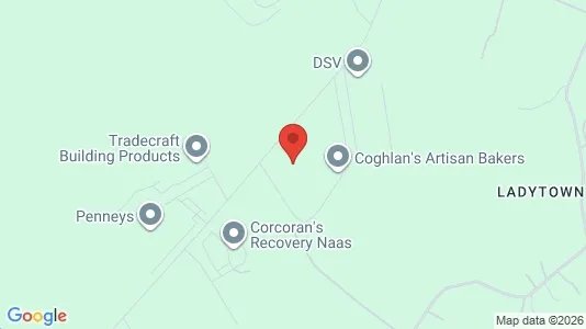 Industrial properties for rent i Kildare - kort over placeringen
