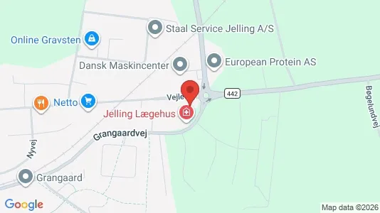 Lager zum Kauf i Jelling – Foto von Google Street View