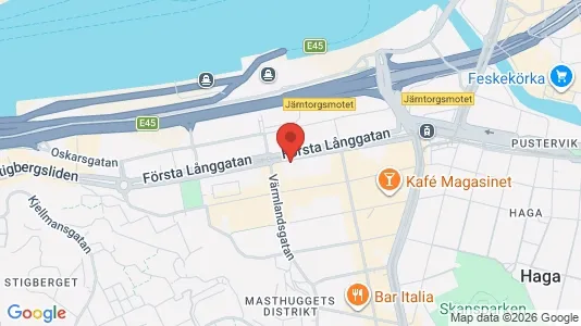 Lokaler til leje i Gøteborg Centrum - kort over placeringen