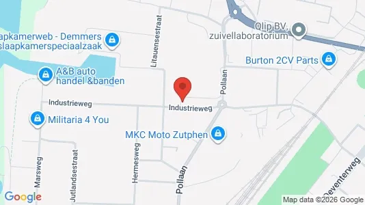 Commercial properties for rent i Zutphen - kort over placeringen