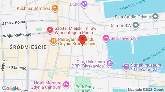 Gewerbeflächen zur Miete i Gdynia - kort over placeringen