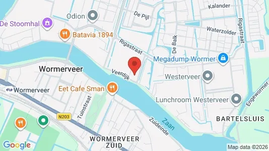 Commercial properties for sale i Wormerland - kort over placeringen