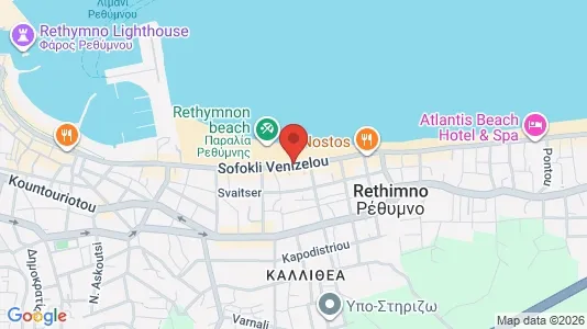 Propiedades comerciales En alquiler i Rethymno - kort over placeringen