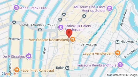 Liikekiinteistöt Vuokrattavana i Amsterdam Centrum - kort over placeringen