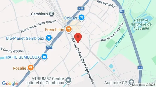Commercial properties for rent i Gembloux - Photo from Google Street View