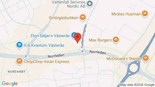Industrilokaler för uthyrning i Västerås – Foto från Google Street View