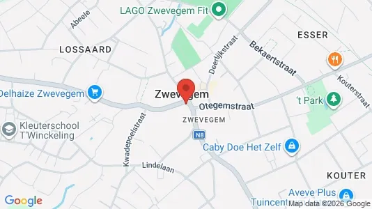 Commercial properties for rent i Zwevegem - kort over placeringen
