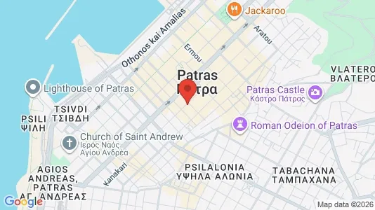 Kantorruimte te huur i Patras - kort over placeringen