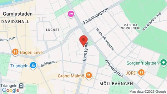 Kontorslokaler för uthyrning i Malmö Centrum – Foto från Google Street View