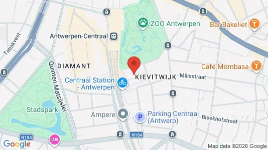 Commercial properties for rent i Stad Antwerp - kort over placeringen