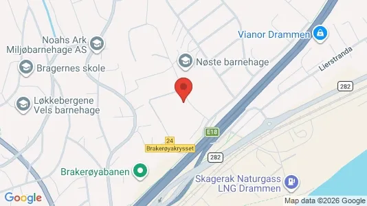 Toimistotilat Vuokrattavana i Lier - kort over placeringen