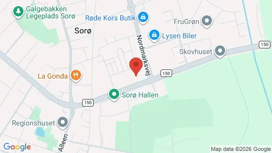 Kontorlokaler til salg i Sorø - kort over placeringen