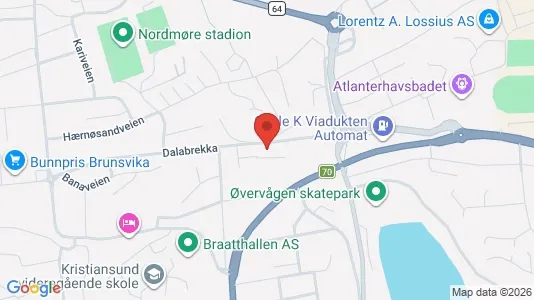 Commercial properties for sale i Kristiansund - kort over placeringen