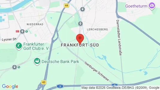 Büros zur Miete i Frankfurt Süd – Foto von Google Street View