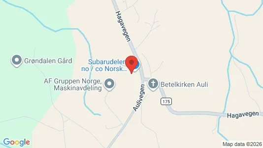 Warehouses for rent i Nes - kort over placeringen