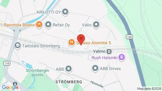 Kontorlokaler til leje i Helsinki Läntinen - kort over placeringen