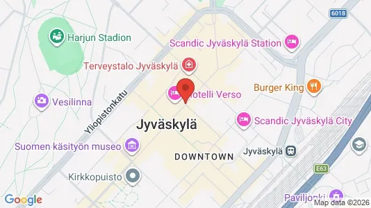 Office spaces for rent i Jyväskylä - kort over placeringen