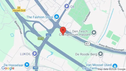 Liikekiinteistöt Vuokrattavana i Hasselt - kort over placeringen