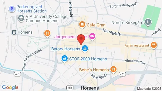 Office spaces for rent i Horsens - Photo from Google Street View