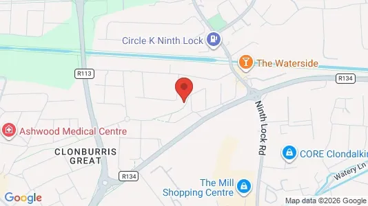 Commercial properties for rent i Dublin 22 - kort over placeringen