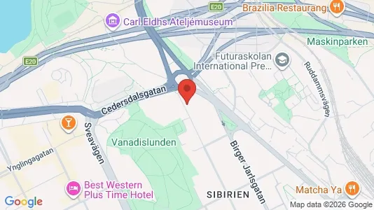 Commercial properties for rent i Vasastan - kort over placeringen