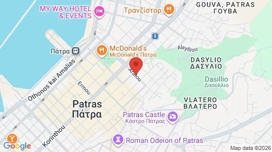 Propiedades comerciales En venta i Patras - kort over placeringen