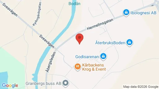 Kontorslokaler för uthyrning i Boden – Foto från Google Street View