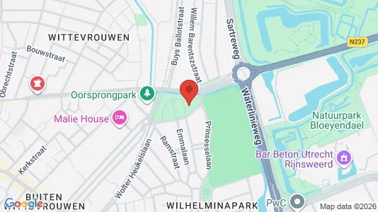 Office spaces for rent i Utrecht Oost - kort over placeringen