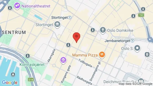 Kantorruimte te huur i Oslo Sentrum - kort over placeringen