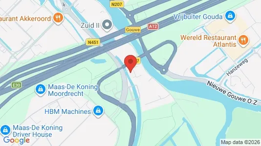 Commercial properties for sale i Waddinxveen - kort over placeringen