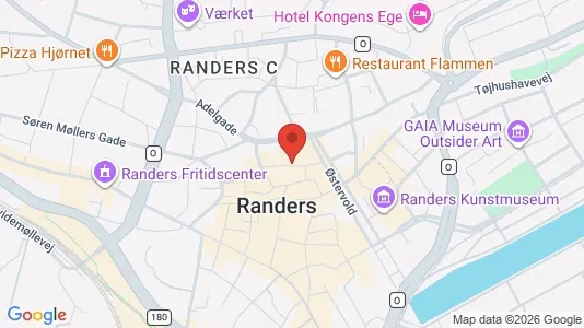 Büros zur Miete i Randers C - kort over placeringen
