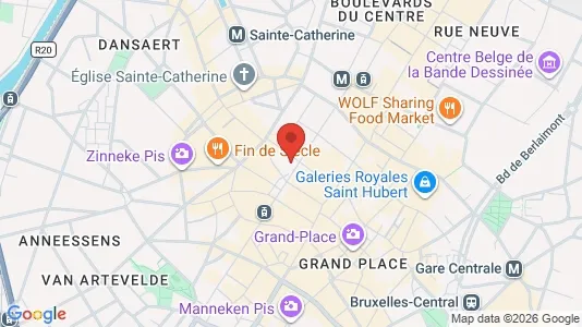 Gewerbeflächen zur Miete i Stad Brussel – Foto von Google Street View