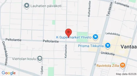 Commercial properties for rent i Vantaa - kort over placeringen