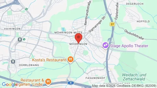 Kantorruimte te huur i Stuttgart Möhringen - Foto uit Google Street View