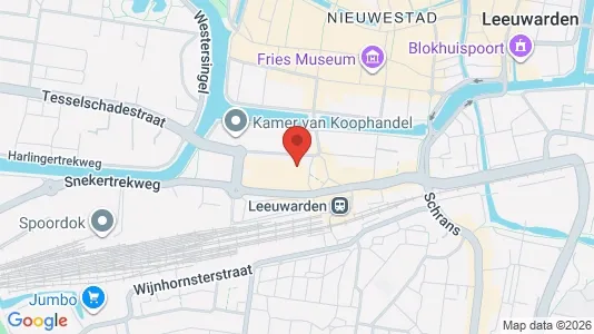 Lokale biurowe Do wynajęcia i Leeuwarden - kort over placeringen