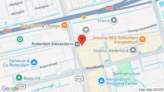 Büros zur Miete i Rotterdam Prins Alexander - kort over placeringen