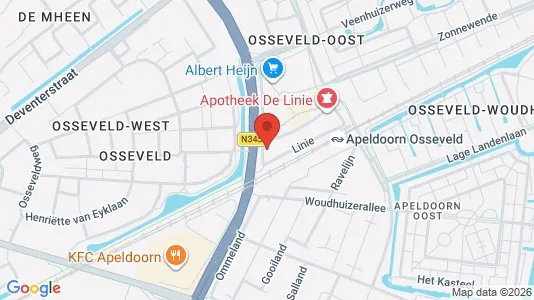 Office spaces for rent i Apeldoorn - kort over placeringen